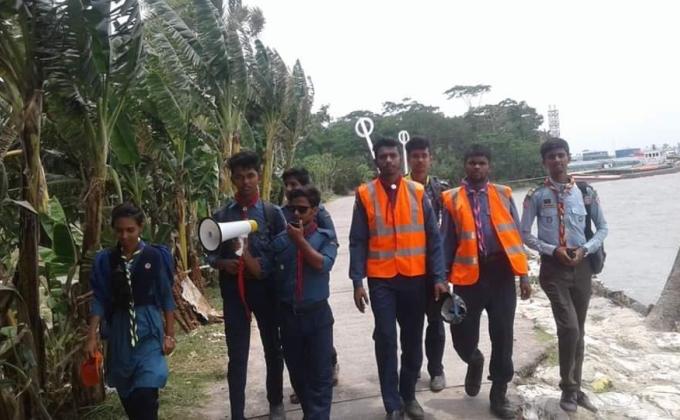 দুর্যোগ মোবাবিলায় রোভার স্কাউটদের পূর্ব প্রস্তুতি