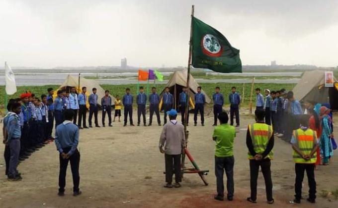 Day camp of Armed Police Battalion Scout Group 