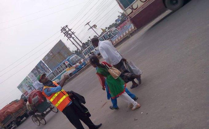 Scout traffic duty 