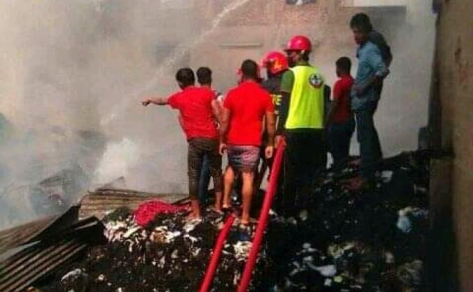 আগুন নেভানো ও উদ্ধার কাজে স্কাউট 