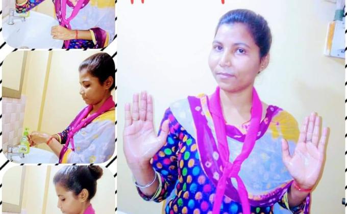 Sankalp⚜
A) Health & Well being..
Challenge - 3  #handwash .