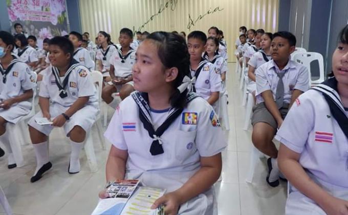 ลูกเสือเข้าอบรมกิจกรรมแนะแนสการศึกษาต่อระดับมัธยม