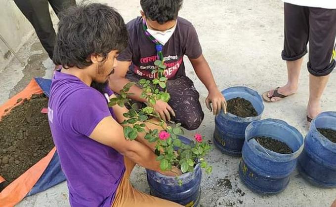 সানরাইজ ওপেন স্কাউট গ্রুপ এর উদ্যোগে বৃক্ষরোপণ