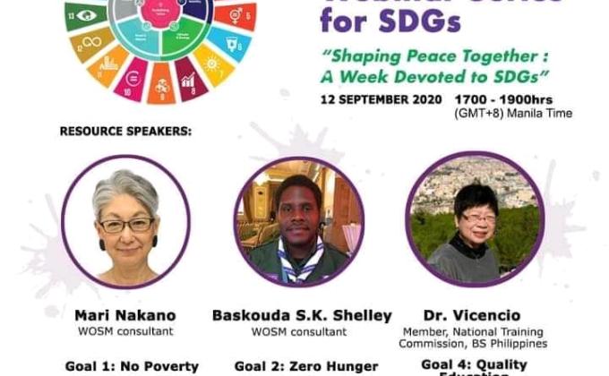 Participating at SDG's Webnier Series-2020.
