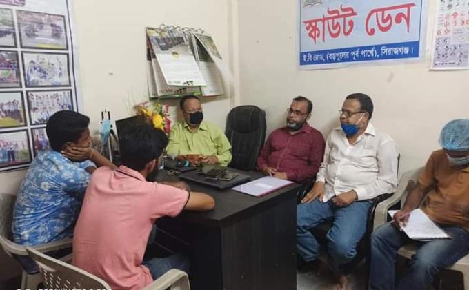 সিরাজগঞ্জ জেলা ঐতিহ্য বাহী সেবা মুক্ত স্কাউট গ্রুপ এর নির্বাহী কমিটির মিটিং 
স্থান: স্কাউট ডেন, ইবি রোড, সিরাজগঞ্জ। 