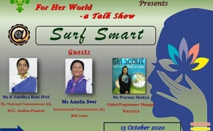 ##webinar on surfsmart#october 16th##organized by BHARAT scouts and guides 