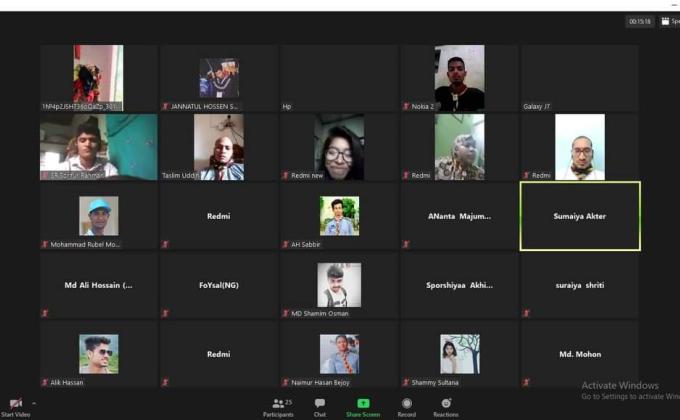 এই প্রথম আামাদের অনলাইন ক্রু-মিটিং অনুষ্ঠিত হয়।