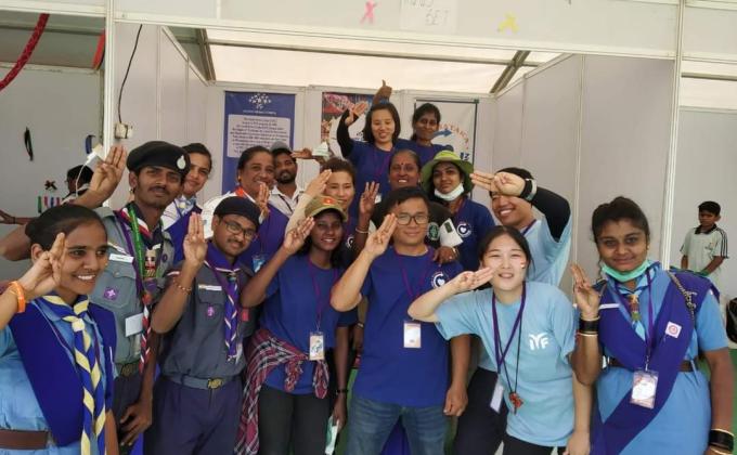 Ogel making duty at jamborette 