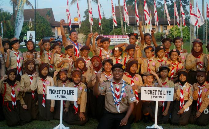Ticket To Life Indonesia Education for street child with scouts,