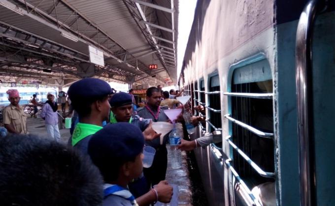 water Distribution service at kharagpur railway station from 05may to 31may 2017.