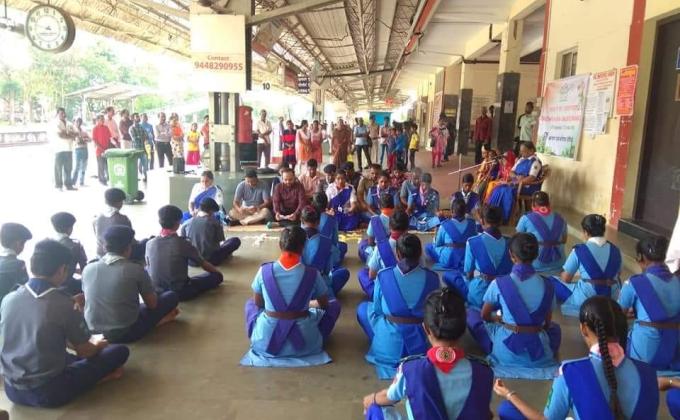 Gandhi Jayanthi celebration Udupi District Karnataka state India 2nd October 2018. 