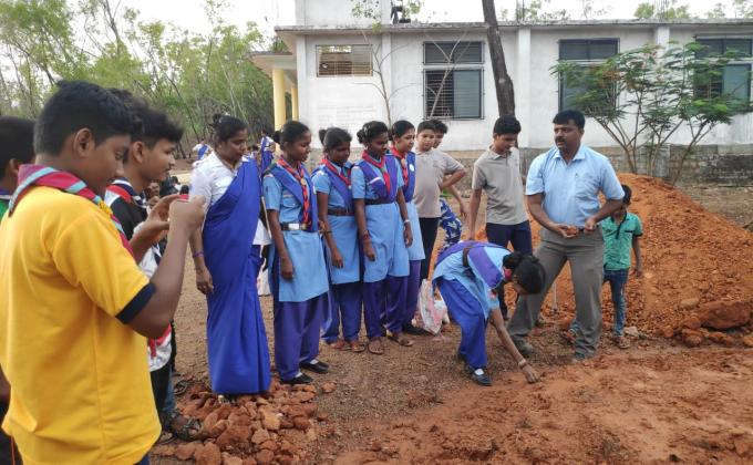 "Seed Ball" making Service by Bsg district association Udupi Scouts and Guides & rovers and rangers, karnataka State,India.