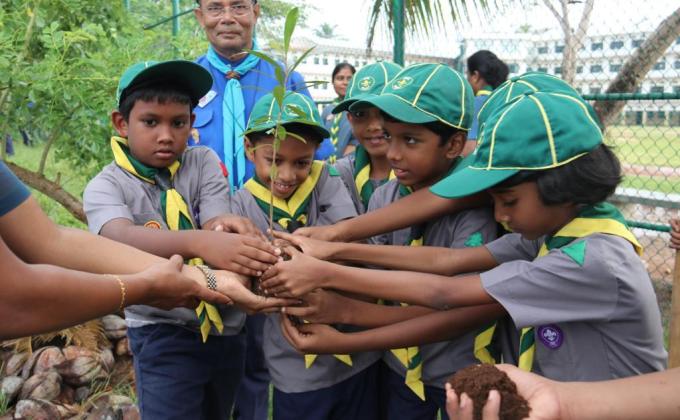 International Day Of Peace 2019 - Tree Planting Program Organized by St.Jude's College Sea Scout Troop in Sri Lanka Scout Association Negombo District Branch