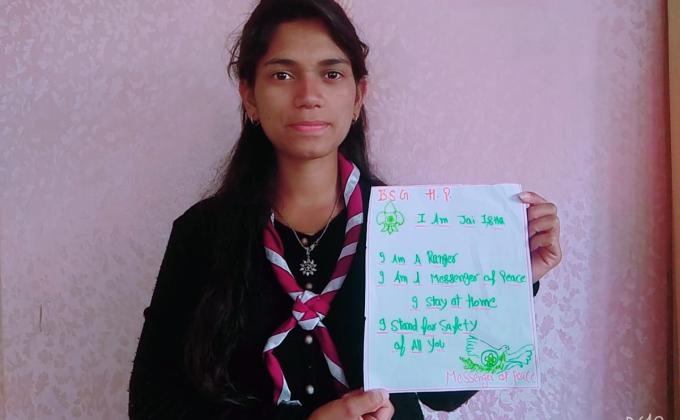 I made a poster and appelead to people to stay at home and aware about coronvirus with through poster