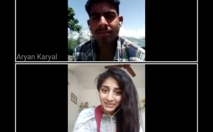 Vartual meeting with Team