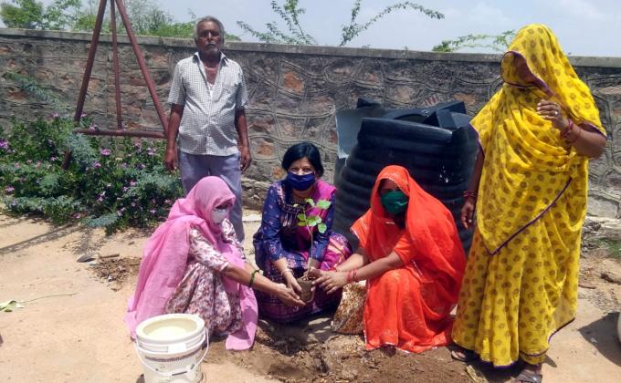 वृक्षारोपण व परिंडा अभियान