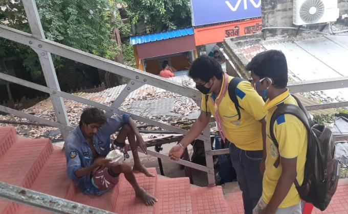 Food Distribution to the needy on Independence Day Celebration of India