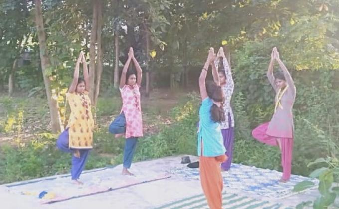 "YOGA WITH BSG"  FIT INDIA HIT INDIA