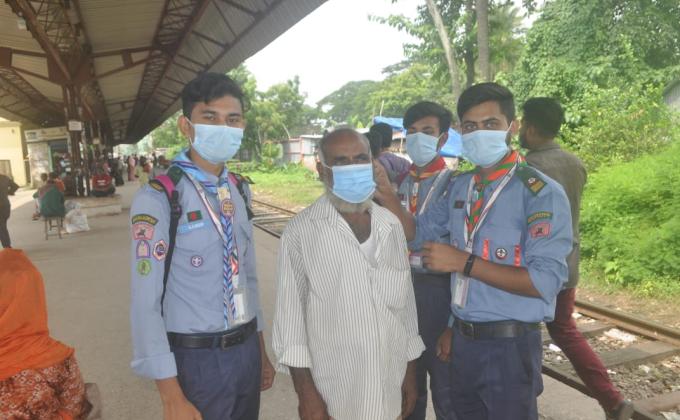 করনাকালীন সময়ে শতভাগ মাস্ক নিশ্চিতকরণ