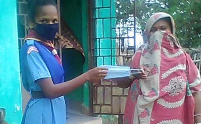 project 1,health and wellbeing,mask making and  distribution  