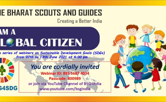 I am global citizen webinar for SDGs
