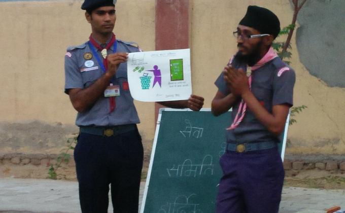 The children gave information about hygiene.