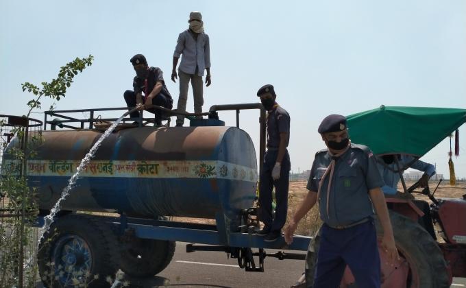 Doing services during lockdown. 