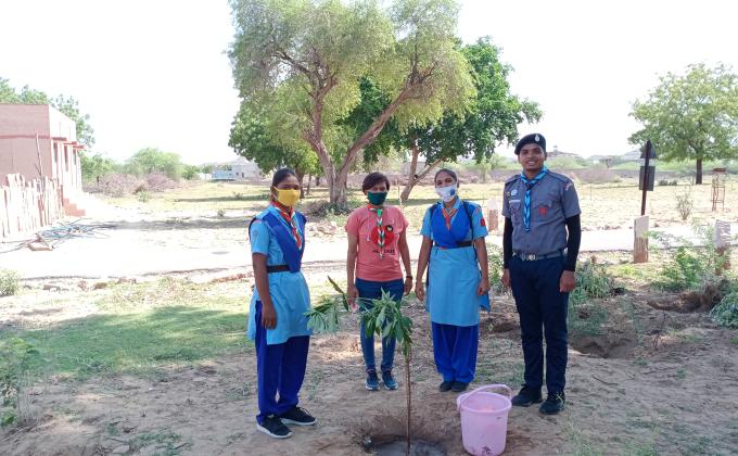 मंडल प्रशिक्षण केंद्र चौपासनी में किया गया पौधारोपण कार्यक्रम #BSG DHQ JODHPUR , RAJASTHAN, INDIA