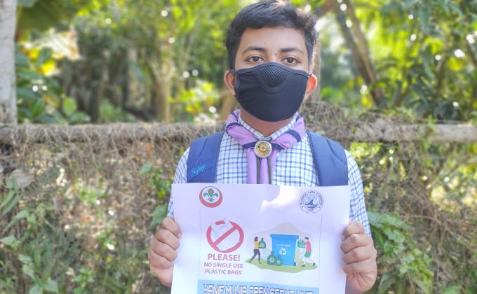 প্লেকার্ড ও পোস্টার এর মাধ্যমে সচেতন করা