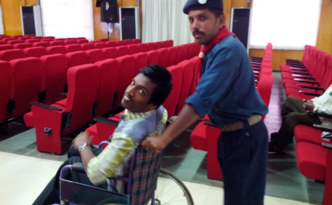 service at world disabld day