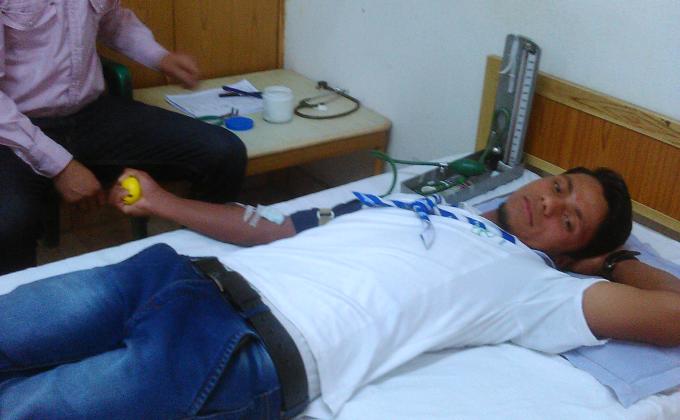 Donated blood