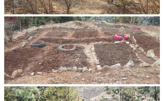 Creating Nachung flower garden 