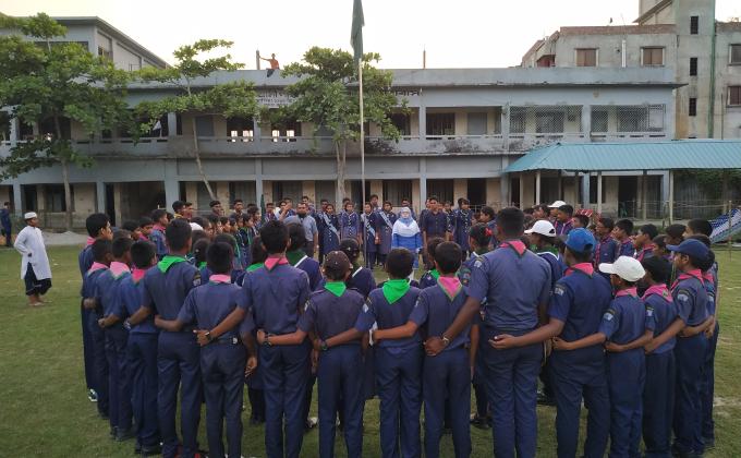 স্কাউট এর দীক্ষা অনুষ্ঠান 