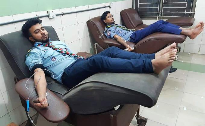 Donating blood