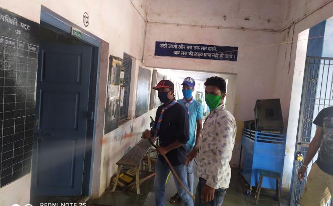 सेनेटाइज कार्य