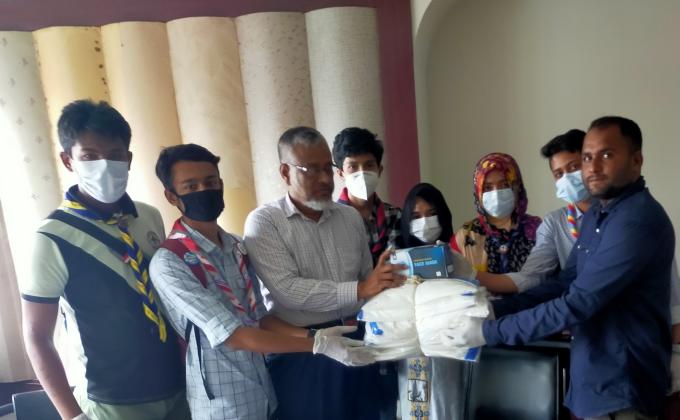 পিপিই ও মাস্ক বিতরন ২০২০