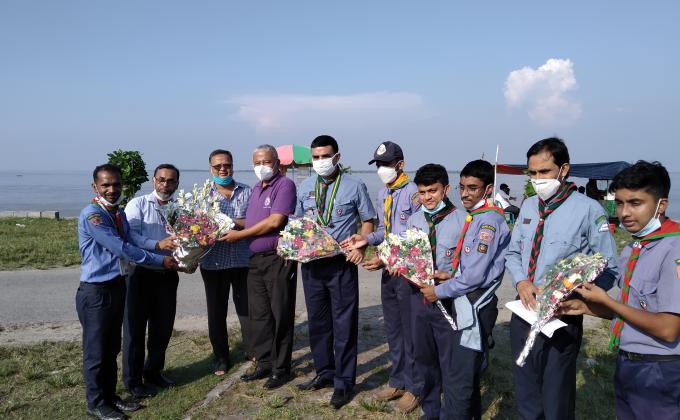 বাংলাদেশ স্কাউটস এর নির্বাহী পরিচালক মহোদয় কে সেবা মুক্ত স্কাউট গ্রুপ এর পক্ষ থেকে শুভেচ্ছা