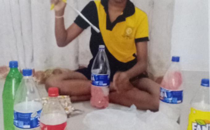 Building Eco-Bricks by Recycling Plastic.