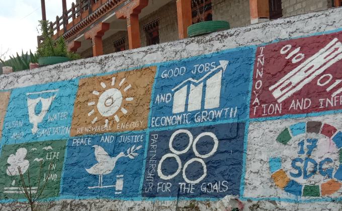 Painting of 17SDGs