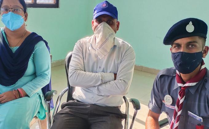 Giving Service on COVID19 Vaccination center.