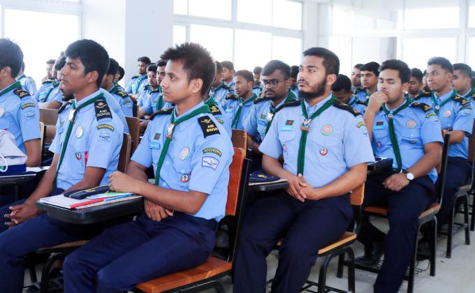 First Independence Day camp arranged by Daffodil International University Air Rover Scout Group.