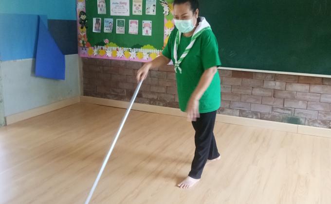 จิตอาสาทำความสะอาดห้องเรียน