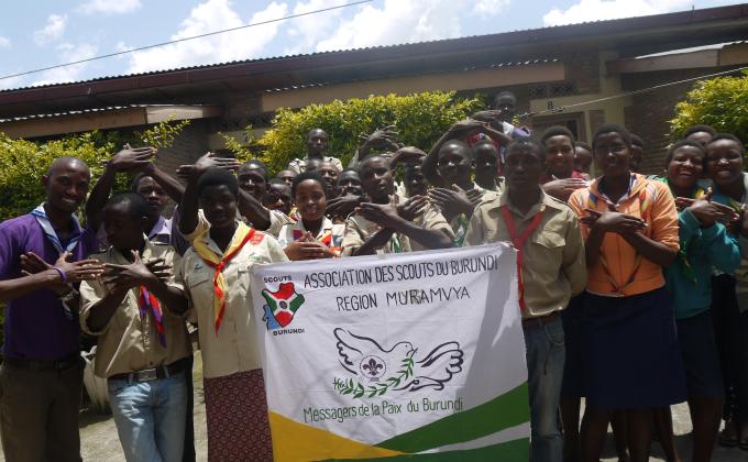 Formation sur Messagers de la Paix dans la Région Scoute Muramvya/BURUNDI