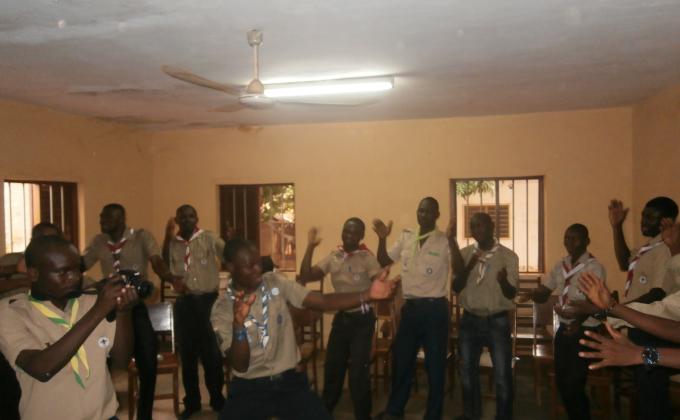 formation des scouts sur l'importance et rôles des méssagers de la paix