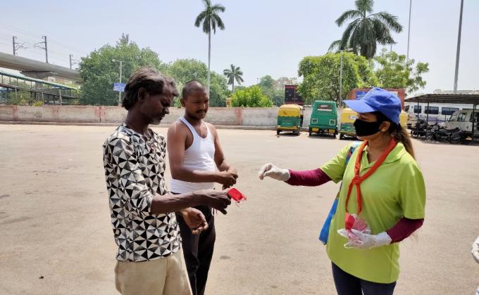 Food & Mask distribution
