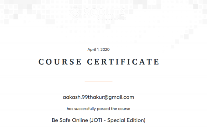 Be safe online joti