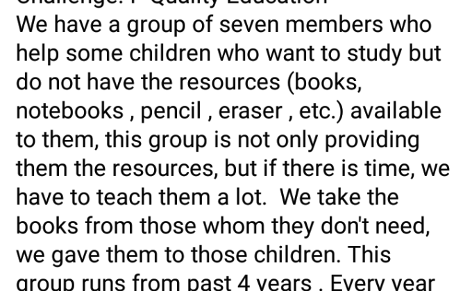 Quality education project