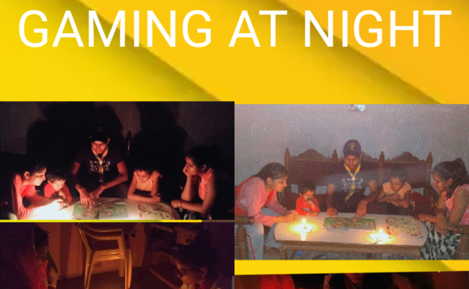 SANKALP PROJECT Section:C Earth hour Challenge# 3 GAMING AT NIGHT
