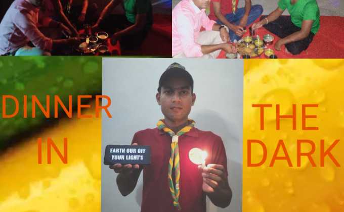 SANKALP PROJECT Section C# Earth hour Challenge 4th # Dinner in the dark