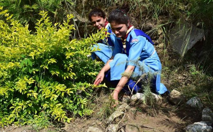 Clean and Green campus by Scouts and Guide. 